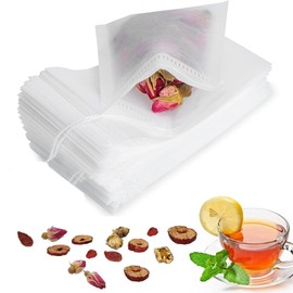 200 PCS Tea Bags for Loose Leaf Tea, Empty Tea Bags with Drawstring Spice Bags for Reusable Loose Tea Filter(3.15Inch x 4.73Inch)