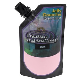 Creative Inspirations Jelly Gouache - Blush 100 mL - Unique & Vibrant Jelly Gouache Paint for Artists, Beginners, Painting Parties and More