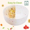 ECOWAY Melamine Salad Bowl, Bamboo Fiber Salad Bowl Large with