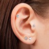 LAURITAMI Bioflex Lip Piercing Labret Stud 6 mm 8 mm
