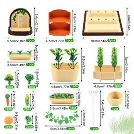 Miniature Garden Accessories, Miniature Dollhouse Accessories, Garden, Miniature Garden Accessory Set, Mini Gnome Accessories, Suitable for Decorating Mini Gardens