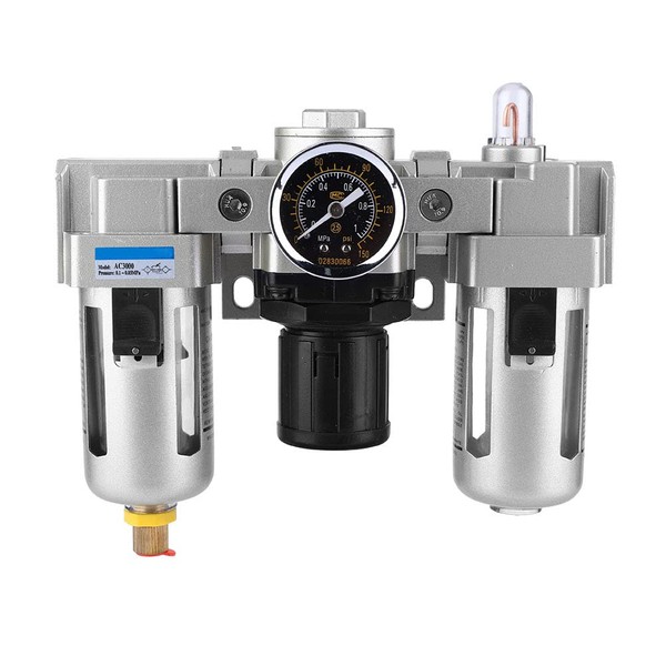 AC3000 SMC Air Compressor Filter Water Trap Separator Air Filter Regulator High Security Pneumatic Lubricator