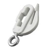 2 Harrison Drape white drape curtain track end stops