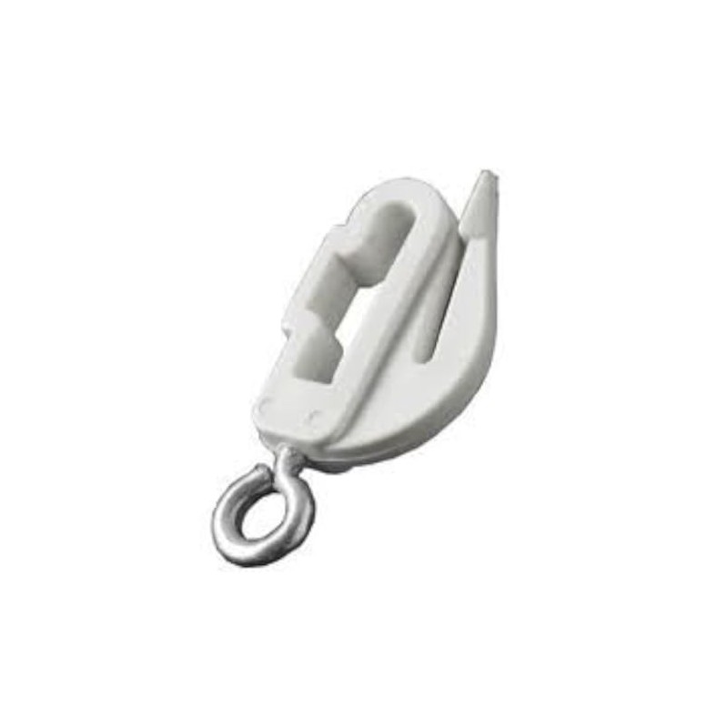 2 Harrison Drape white drape curtain track end stops