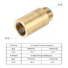 PATIKIL Shower Head Extension Arm, 2 Pack Brass G1/2 Male