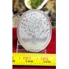 selenite palm stone With Tree Of Life