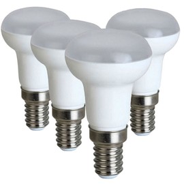 R50 LED Light Bulbs 5W (45W Incandescent Bulb) 3000K R50 Long Neck LED Bulbs Reflector E14 Base 120 Degree Beam Angle Wide Flood Light for Home, School, Store, Pack of 4
