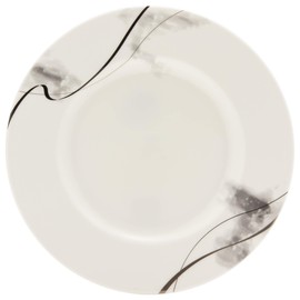 Narumi 52057-1582 Sumi Nagashi Plate, Black, 9.1 inches (23 cm), Made in Japan
