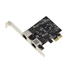 KALEA-INFORMATIQUE PCIe 2.5 LAN Dual Gigabit Ethernet Card 10 100 1000 2500 1G 2.5G 2 RJ45 Ports With Realtek RTL8125 Chipset