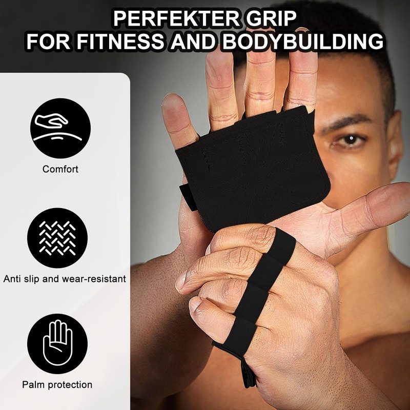 1 Grip Pad Made of Cowhide Leather for Weight Training,