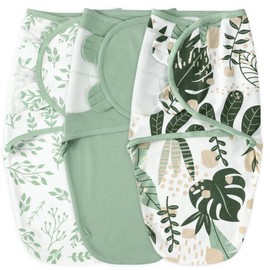 Yoofoss Baby Swaddles for Newborns 100% Organic Cotton, Adjustable Swaddle Sleep Sack 3-6 Months Newborn Swaddle Sack, Breathable Soft(Medium)