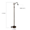 TCODTPOL Tiffany Floor Lamp Base Only, for 12-18 Inch Stained