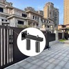 LAJIAOZ 6" Slide Gate Guide Roller with Black Steel Bracket