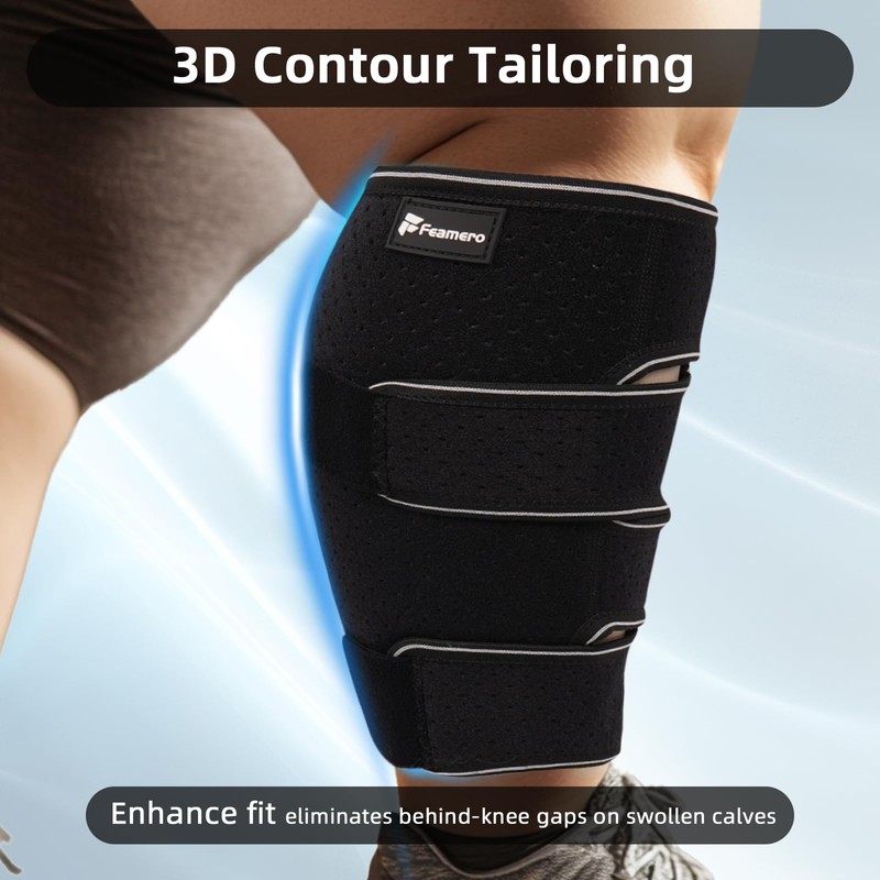 Plus Size Calf Compression Wrap For Severely Swollen Calves With