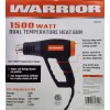 WARRIOR 1500 Watt 11 Amp Dual Temperature Heat Gun heat