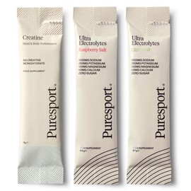 Puresport Puresport Peak Performance Bundle | 1 x Ultra Electrolytes Discovery Pack (30 Pack) & 1 x Creatine Monohydrate (30 Pack) | Optimises Hydration | Enhances Energy Production | Supports Muscle Function