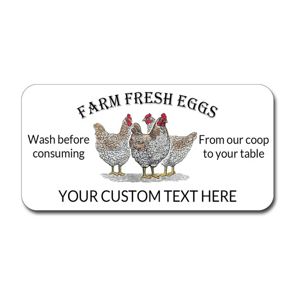 （Made in USA）Custom egg label Personalized Egg Carton Stickers-customized Farm