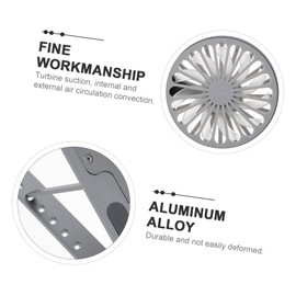 Mobestech Detachable Aluminum Laptop Cooling Pad 8 Gear Height Adjustment Mute High Wind Volume Easy to Carry