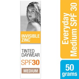 Invisible Zinc Tinted Daywear Mineral Shield SPF 30 Medium 50g