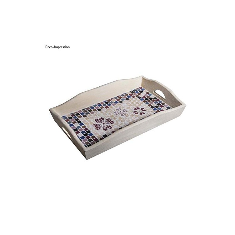 Rayher Acrylic Mosaic Mixed, Marbles, 1x1cm, Box 300g, Coloured, Multi,