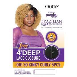 Outre Purple Pack Boutique - Oh! So Kinky Curly 5PCS (DARK BROWN 2)