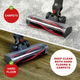 Spares2go Brush Head compatible with Dyson V7 V8 SV11 SV10 SV25 Animal Vacuum Floor Tool