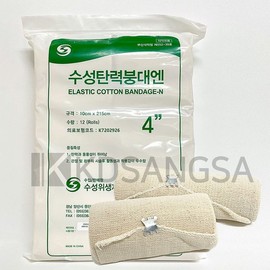수성 면 탄력붕대 4inch 10cmX215cm 12롤 붕대 Water-soluble Elastic Bandage 4 inch 10cmX215cm 12 rolls Bandage