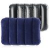 com-four® 2 x Inflatable Cushion - Comfortable Travel Pillow for