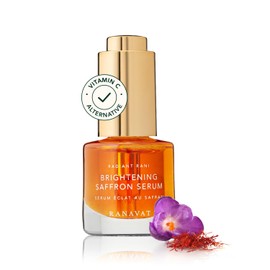RANAVAT BOTANICS Brightening Saffron Serum - Discoloration Correcting Face Serum, Dark Spot Corrector, Vitamin C Alternative & Hyperpigmentation Treatment - Leaves Skin with a Healthy Glow (0.17 oz)