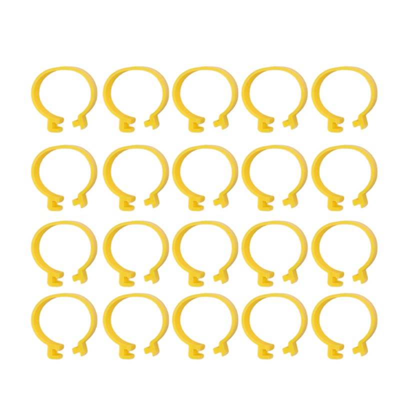 100PCS Chicken Ankle Rings Reusable Plastic Duck Leg Bands Clips