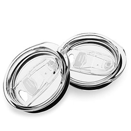 XccMe 20oz Skinny Tumbler Replacement Lids 2 Pack,Spill Proof Splash Resistant Silicone Sliding Covers,Straw Friendly, BPA Free