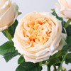 UKELER Artificial Roses 4 Pcs Real Touch Artificial Flowers Champagne