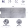 Ameha Shower Bath Mat Non Slip Anti Mould - Grey
