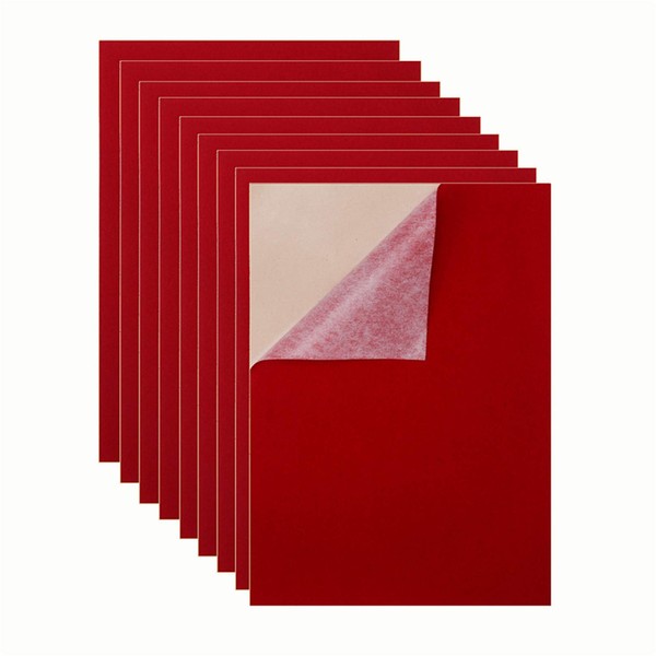 Mesheshe 10PCS Self Adhesive Velvet Fabric Flocking Liner, Felt Fabric