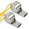 2 x Metal Whistle – Referee Sport Camping Hunting Military