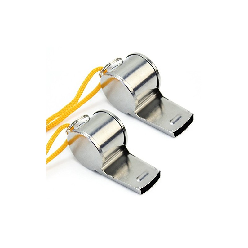 2 x Metal Whistle – Referee Sport Camping Hunting Military