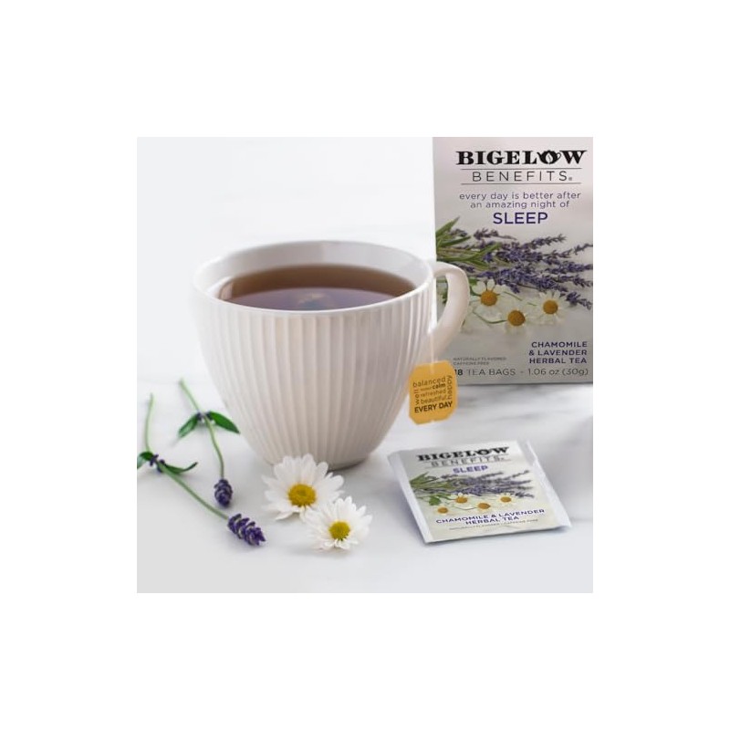 Bigelow Cozy - Bolsas de té de hierbas, manzanilla