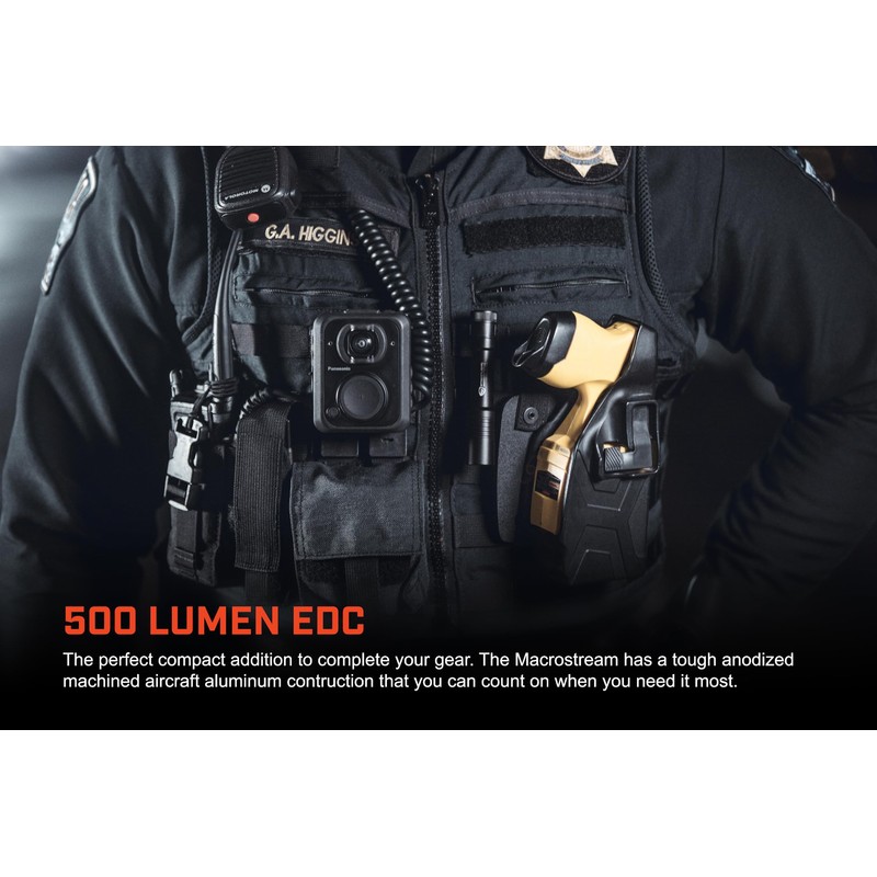 Streamlight 66320 MacroStream USB 500-Lumen 2000-Candela Rechargeable EDC Compact LED