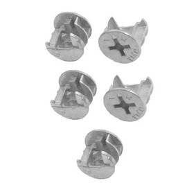 Sourcingmap 5 Pcs Furniture Connecter Cam Lock Fittings 14.6mm x 11.7mm for Cabinet Drawer Dresser and Wardrobe Furniture Panel Connecting