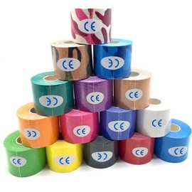 Athmedic Synthetic Kinesiology Tape. Water Resistant. (Black/Pink/Dark Blue)