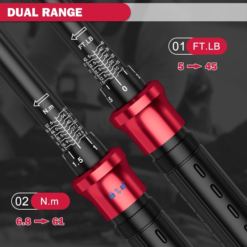 Magnetic Spark Plug Socket Set with Torque Wrench 3/8 Drive,