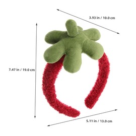 Beavorty 2pcs Strawberry Design Headband Cute Fruit Headbands for Women Spa Skincare Accessories Keeps Hair Dry During Face Wash Makeup Lightweight Travel Friendly Hair