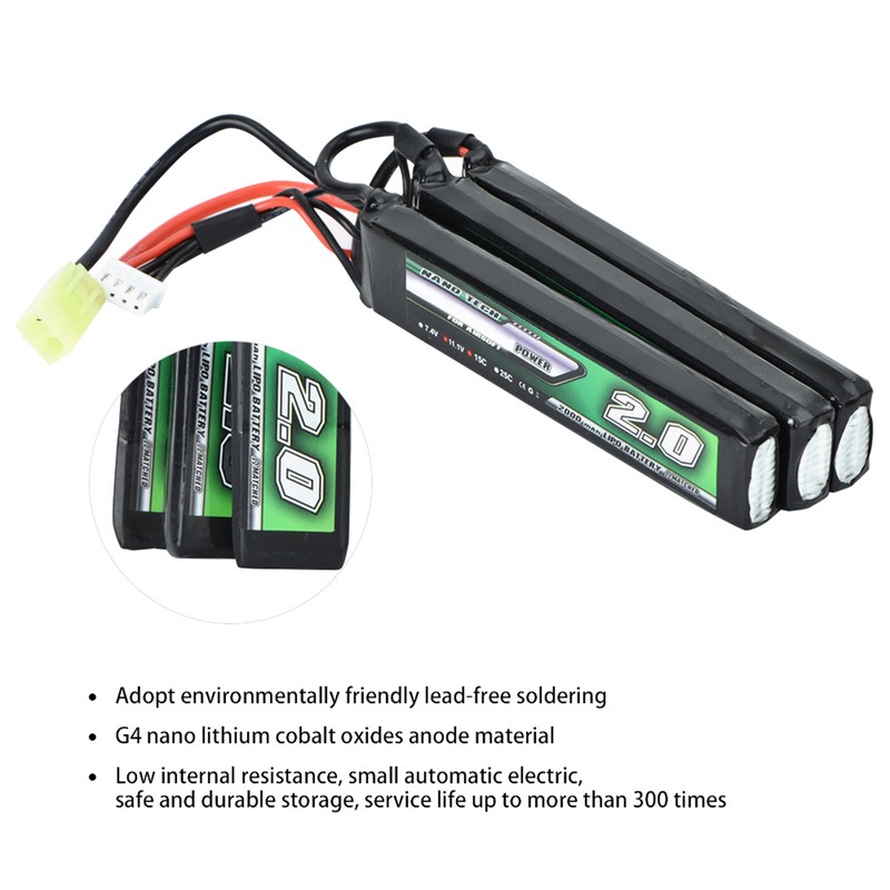 Airtonk Power 3S 11.1V 2000mAh 15C Tamiya Plug Lithium Battery
