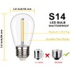 Bombillas LED de repuesto de plstico S14 con certificacin UL,