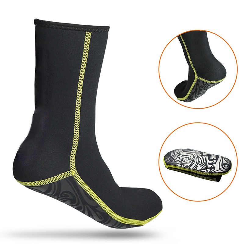 SLINX 3mm Neoprene Scuba Diving Socks Surfing Snorkeling Sock Water