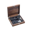 WMF Baric Sommelier Weinset 3-teilig, Korkenzieher, Folienschneider, Flaschenverschluss, in Walnussholzbox,