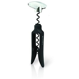 Vin Bouquet FID 225 Twist Corkscrew, Black, Stainless Steel, 20 x 9 x 3 cm