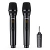 LEKATO Wireless Microphone, 2.4GHz Rechargeable Dual Handheld Wireless Dynamic Microphone