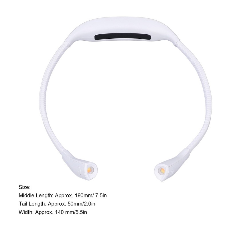 Neck Book Light USB Rechargeable Portable LED Neck Hanging Lamp