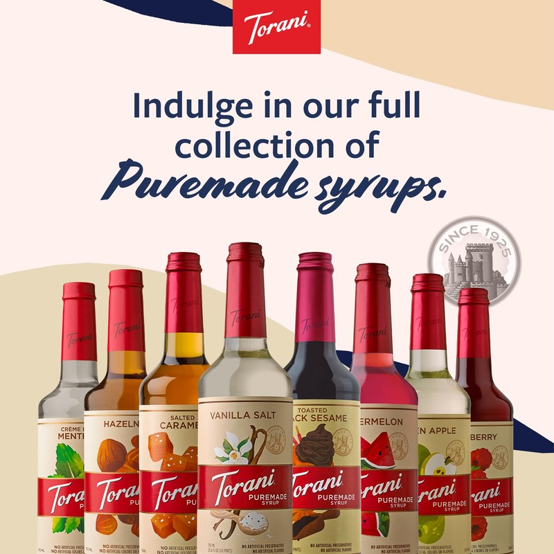 Torani Puremade Syrup, Galaxy, 2024 Flavor of the Year, Glass